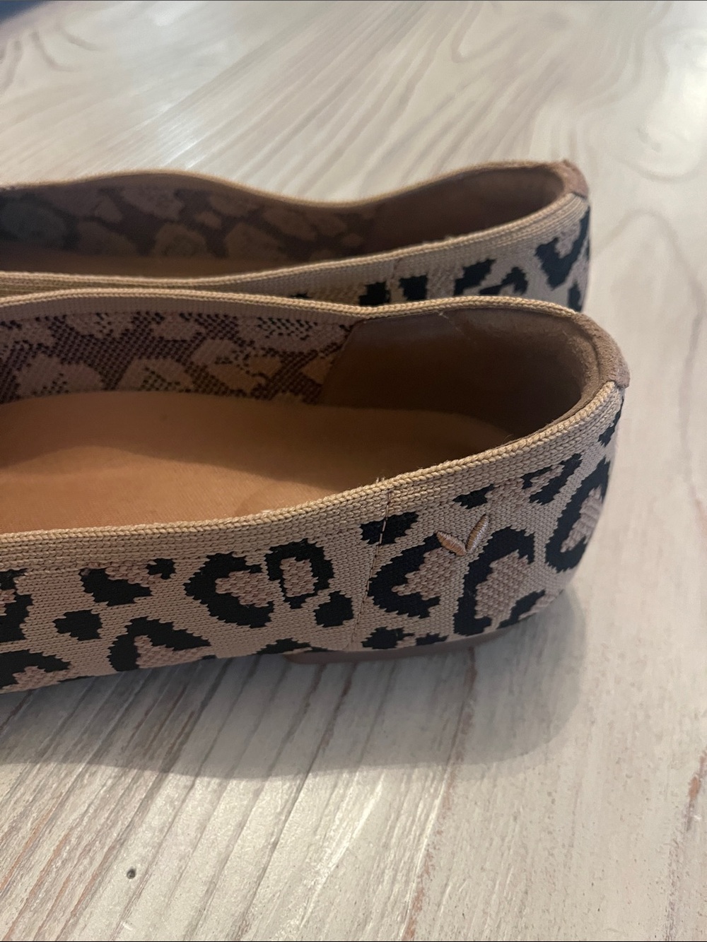 Vivaia Leopard Print Ballet Flats square toe size US 9.5 EU 40 - Picture 10 of 11